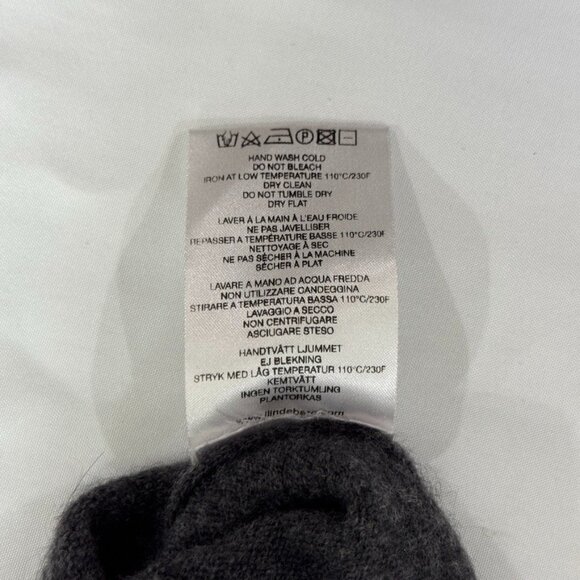 J. Lindeberg Sweater Large Gray Merino Wool Cashmere Pullover Golf Made in Italy - Picture 11 of 11